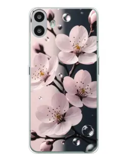 Чохол для Nothing CMF Phone 1 з картинкою «Ніжня сакура та краплі» Чохол для Nothing CMF Phone 1 з картинкою «Ніжня сакура та краплі»