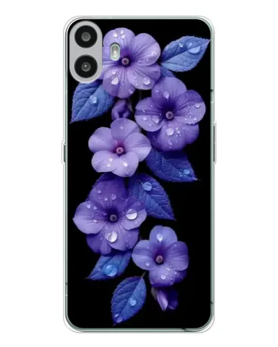 Чехол для Nothing CMF Phone 1 с картинкой «Фиолетовые цветы с росою» Чехол для Nothing CMF Phone 1 с картинкой «Фиолетовые цветы с росою»
