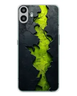 Чехол для Nothing CMF Phone 1 с картинкой «Салатовый разлом скалы»