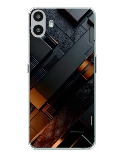 Чохол для Nothing CMF Phone 1 з картинкою «Чорні геометричні блоки» Чохол для Nothing CMF Phone 1 з картинкою «Чорні геометричні блоки»