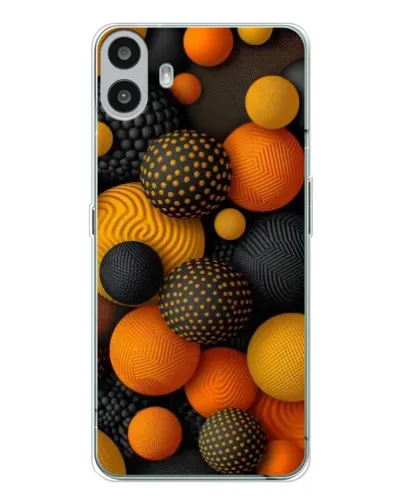 Чохол для Nothing CMF Phone 1 з картинкою «Об'ємні помаранчеві сфери» Чохол для Nothing CMF Phone 1 з картинкою «Об'ємні помаранчеві сфери»