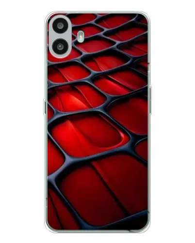 Чохол для Nothing CMF Phone 1 з картинкою «Червона глянцева сітка» Чохол для Nothing CMF Phone 1 з картинкою «Червона глянцева сітка»