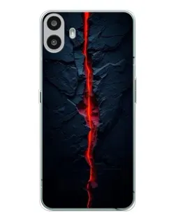 Чохол для Nothing CMF Phone 1 з картинкою «Червона лавова тріщина»