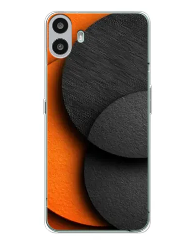 Чохол для Nothing CMF Phone 1 з картинкою «Геометрія помаранчевих кіл» Чохол для Nothing CMF Phone 1 з картинкою «Геометрія помаранчевих кіл»