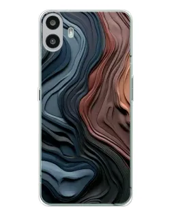 Чохол для Nothing CMF Phone 1 з картинкою «Кольорові хвилі каньйону»