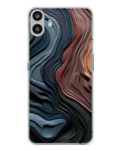 Чохол для Nothing CMF Phone 1 з картинкою «Кольорові хвилі каньйону» Чохол для Nothing CMF Phone 1 з картинкою «Кольорові хвилі каньйону»