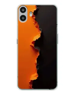 Чохол для Nothing CMF Phone 1 з картинкою «Помаранчевий розлом»