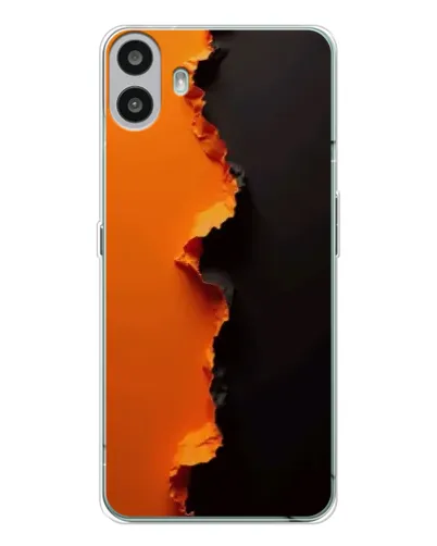 Чохол для Nothing CMF Phone 1 з картинкою «Помаранчевий розлом» Чохол для Nothing CMF Phone 1 з картинкою «Помаранчевий розлом»