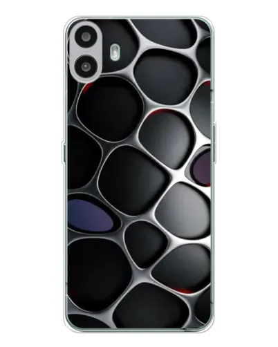Чохол для Nothing CMF Phone 1 з картинкою «Об'ємна темна решітка» Чохол для Nothing CMF Phone 1 з картинкою «Об'ємна темна решітка»