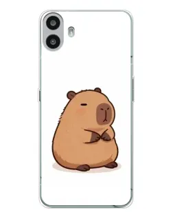 Чехол для Nothing CMF Phone 1 с картинкой «Толстенькая капибара»