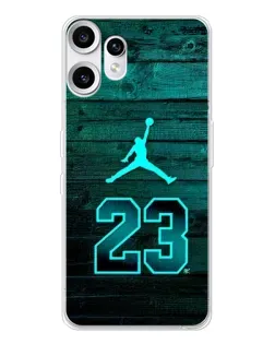 Чехол для Nothing CMF Phone 2 Pro с картинкой «Jordan Cyan 23»