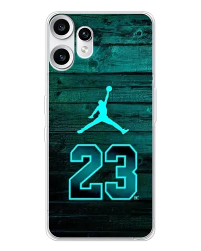 Чехол для Nothing CMF Phone 2 Pro с картинкой «Jordan Cyan 23» Чехол для Nothing CMF Phone 2 Pro с картинкой «Jordan Cyan 23»