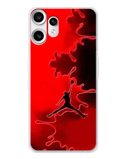 Чехол для Nothing CMF Phone 2 Pro с картинкой «Jordan Red Smoke»