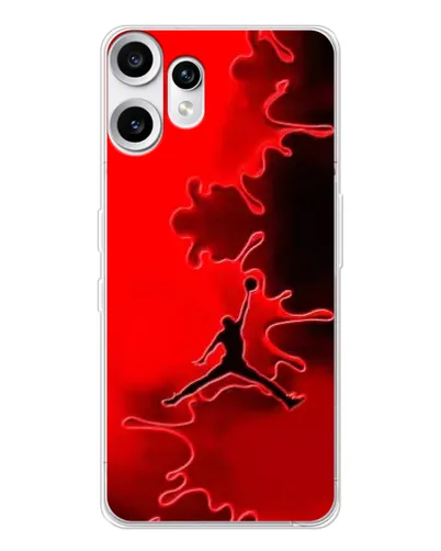 Чехол для Nothing CMF Phone 2 Pro с картинкой «Jordan Red Smoke» Чехол для Nothing CMF Phone 2 Pro с картинкой «Jordan Red Smoke»
