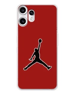 Чехол для Nothing CMF Phone 2 Pro с картинкой «Jordan Red Back»