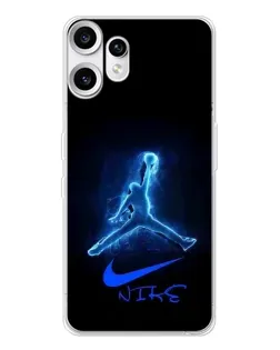 Чехол для Nothing CMF Phone 2 Pro с картинкой «Jordan Neon Blue»