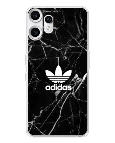 Чехол для Nothing CMF Phone 2 Pro с картинкой «Белый мрамор Adidas»