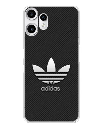 Чехол для Nothing CMF Phone 2 Pro с картинкой «Adidas Карбоновая текстура»