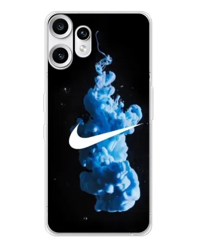 Чехол для Nothing CMF Phone 2 Pro с картинкой «Nike и синий дым» Чехол для Nothing CMF Phone 2 Pro с картинкой «Nike и синий дым»
