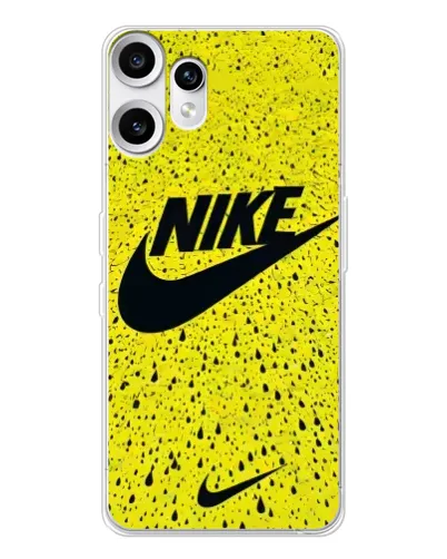 Чехол для Nothing CMF Phone 2 Pro с картинкой «Желтый текстурный Nike» Чехол для Nothing CMF Phone 2 Pro с картинкой «Желтый текстурный Nike»
