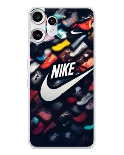 Чехол для Nothing CMF Phone 2 Pro с картинкой «Коллекция кроссовок Nike» Чехол для Nothing CMF Phone 2 Pro с картинкой «Коллекция кроссовок Nike»