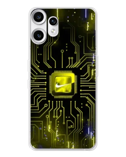 Чехол для Nothing CMF Phone 2 Pro с картинкой «Nike — золотая искра» Чехол для Nothing CMF Phone 2 Pro с картинкой «Nike — золотая искра»