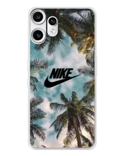 Чехол для Nothing CMF Phone 2 Pro с картинкой «Тропический принт Nike» Чехол для Nothing CMF Phone 2 Pro с картинкой «Тропический принт Nike»