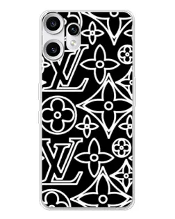 Чехол для Nothing CMF Phone 2 Pro с картинкой «Черно-белый узор LV» Чехол для Nothing CMF Phone 2 Pro с картинкой «Черно-белый узор LV»