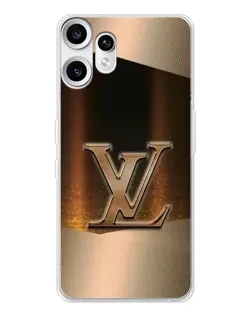 Чехол для Nothing CMF Phone 2 Pro с картинкой «LV — золотое сияние»