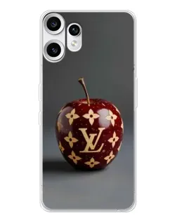 Чехол для Nothing CMF Phone 2 Pro с картинкой «Красное яблоко LV»