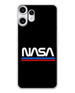 Чехол для Nothing CMF Phone 2 Pro с картинкой «NASA — классика Red Blue»
