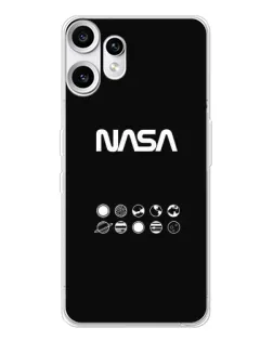 Чехол для Nothing CMF Phone 2 Pro с картинкой «NASA — технический принт»