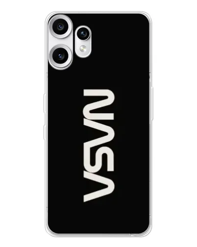 Чехол для Nothing CMF Phone 2 Pro с картинкой «NASA — вертикальный логотип»