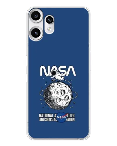 Чехол для Nothing CMF Phone 2 Pro с картинкой «NASA — лунная миссия»
