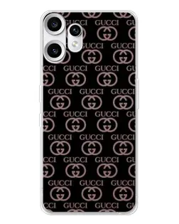 Чехол для Nothing CMF Phone 2 Pro с картинкой «Классическая монограмма Gucci»