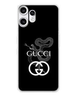 Чехол для Nothing CMF Phone 2 Pro с картинкой «Gucci — серебряная змея»