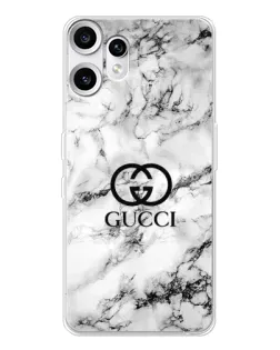 Чехол для Nothing CMF Phone 2 Pro с картинкой «Gucci — мраморный шик»