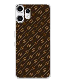 Чехол для Nothing CMF Phone 2 Pro с картинкой «Gucci — золотые диагонали»