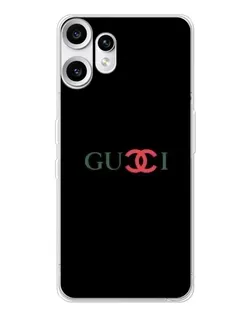 Чехол для Nothing CMF Phone 2 Pro с картинкой «Gucci — красный градиент»