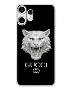 Чехол для Nothing CMF Phone 2 Pro с картинкой «Gucci — серебряный лев» Чехол для Nothing CMF Phone 2 Pro с картинкой «Gucci — серебряный лев»