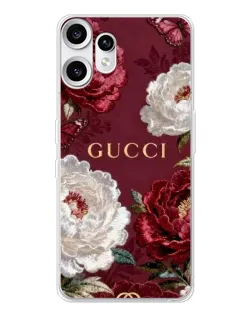 Чехол для Nothing CMF Phone 2 Pro с картинкой «Gucci — бордовые розы» Чехол для Nothing CMF Phone 2 Pro с картинкой «Gucci — бордовые розы»