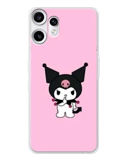 Чехол для Nothing CMF Phone 2 Pro с картинкой «Kuromi — розовая нежность»