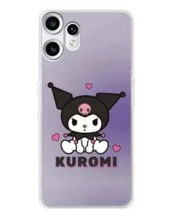 Чехол для Nothing CMF Phone 2 Pro с картинкой «Kuromi — фиолетовый арт»