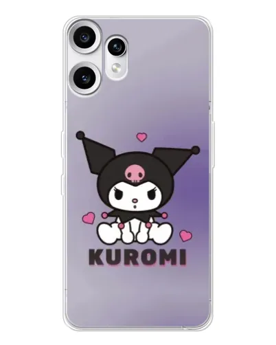 Чехол для Nothing CMF Phone 2 Pro с картинкой «Kuromi — фиолетовый арт»