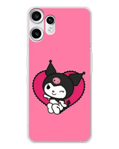 Чехол для Nothing CMF Phone 2 Pro с картинкой «Kuromi — любовь в сердце»