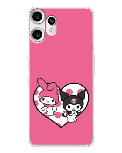 Чехол для Nothing CMF Phone 2 Pro с картинкой «Kuromi и My Melody»
