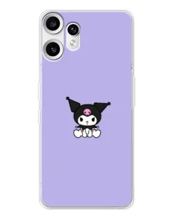 Чехол для Nothing CMF Phone 2 Pro с картинкой «Kuromi — фиолетовый минимализм»