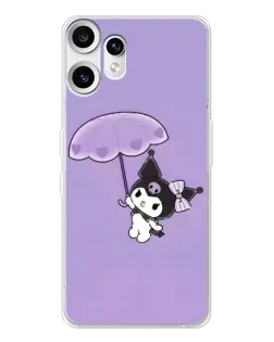 Чехол для Nothing CMF Phone 2 Pro с картинкой «Kuromi с зонтиком»