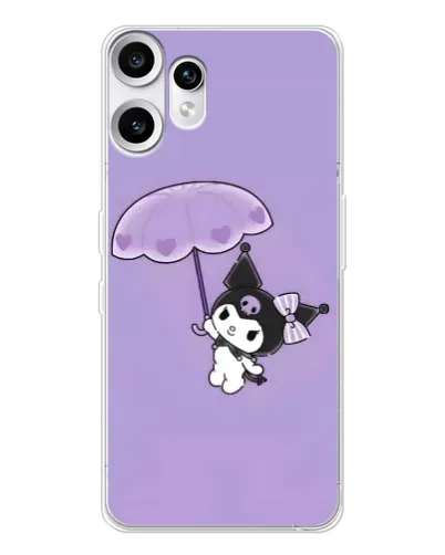 Чехол для Nothing CMF Phone 2 Pro с картинкой «Kuromi с зонтиком»