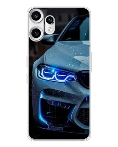 Чохол для Nothing CMF Phone 2 Pro з картинкою «Погляд BMW з синіми фарами» Чохол для Nothing CMF Phone 2 Pro з картинкою «Погляд BMW з синіми фарами»